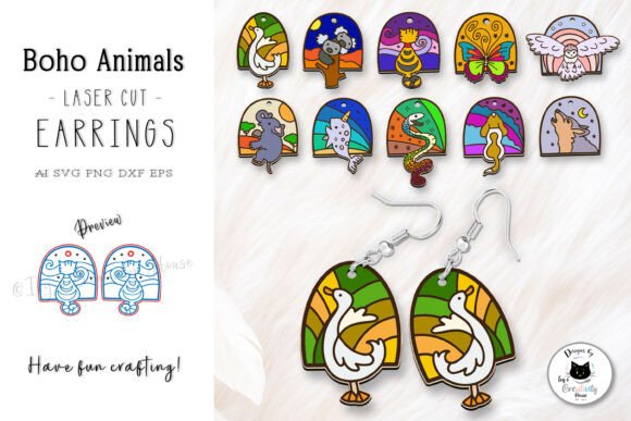 Animal Boho Laser Earrings SVG Bundle Review