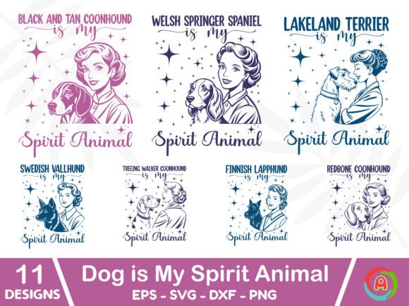 Dog is My Spirit Animal T-Shirt Designs