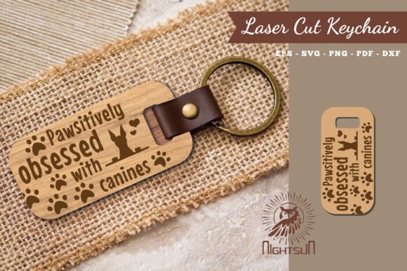 Dog Quotes Laser Cut Keychain 4