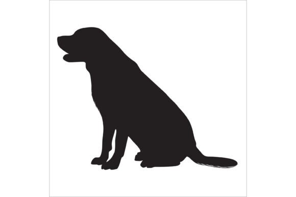 Dog Silhouette Vector Illustration Art