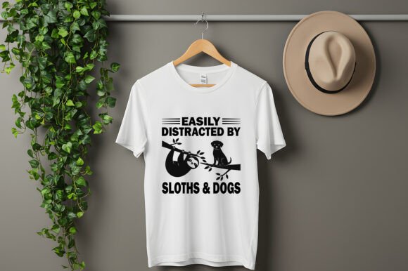 Easily Distracted by Sloths Dogs T-Shirt