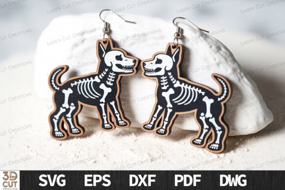Halloween Dog Skeleton Earrings Review