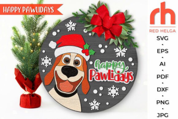 Happy Pawlidays SVG: Christmas Door Sign Review