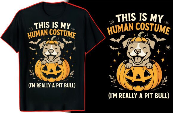 Spooky Pitbull Halloween Tee